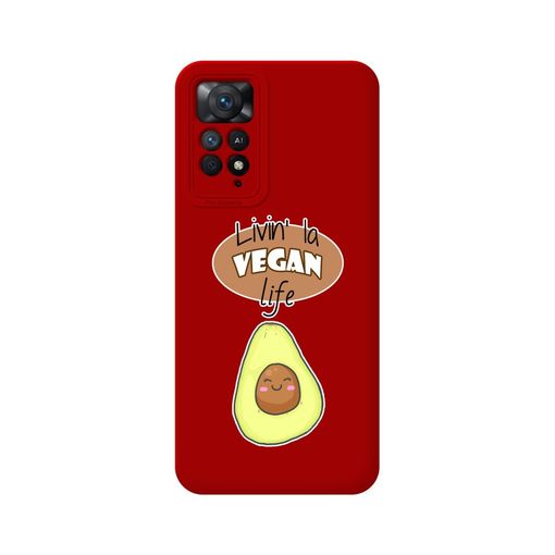 Funda Silicona Líquida Roja Xiaomi Redmi Note 12 Pro 4g Diseño Vegan Life  Dibujos con Ofertas en Carrefour