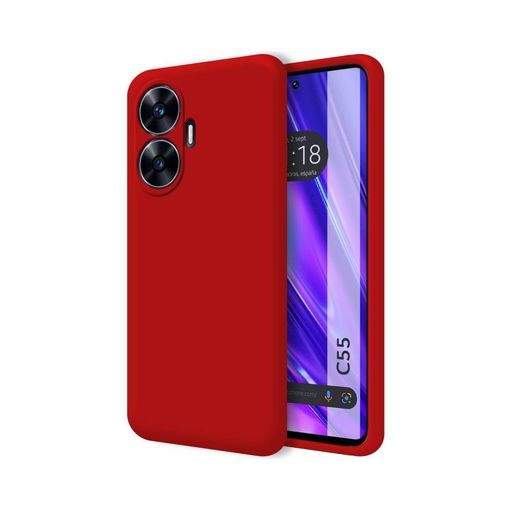 Funda para Realme C55, Cubierta De Parachoques A Prueba De Golpes 360°  Protección De Caída Shell Cuerpo Completo Ultra Delgada De Silicona Suave  Para