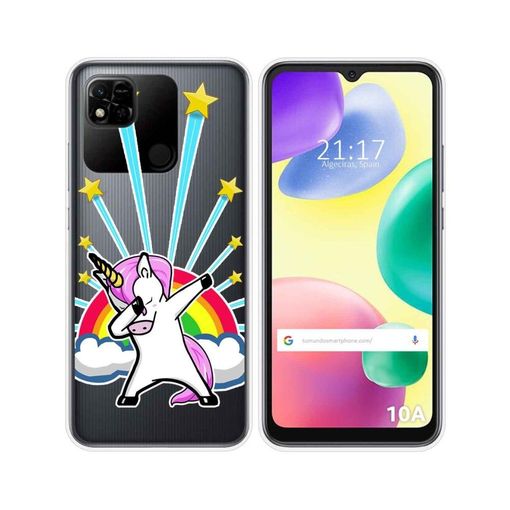 Funda Silicona Transparente para Xiaomi Redmi 12 5G diseño Unicornio Dibujos