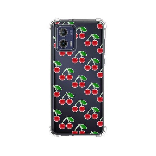 Funda Silicona Antigolpes Para Motorola Moto G73 5g Diseño Cerezas