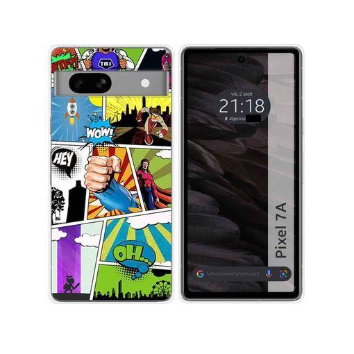 Google Pixel 6A Funda Gel Tpu Silicona dibujo Comic