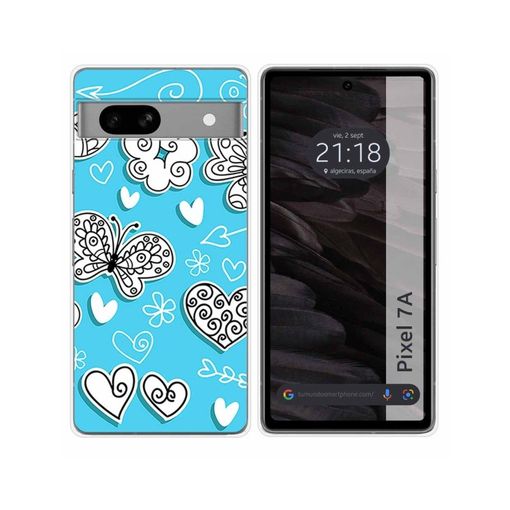 Google Pixel 6A Funda Gel Tpu Silicona dibujo Camuflaje 01