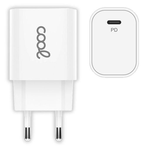 Cargador Red Universal Fast Charge (pd) Entrada Tipo-c Cool 3 Amp (18w) Blanco