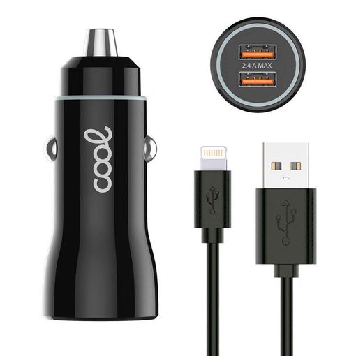 Cargador de Coche USB + Cable Lightning Iphone【Compra】- TicTacBuy