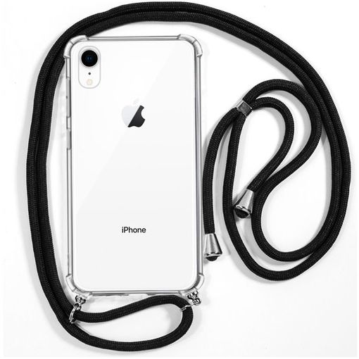 Cool® - Funda Transparente Con Cordon Cuerda 150 Cm Iphone Xr Esquinas  Reforzadas