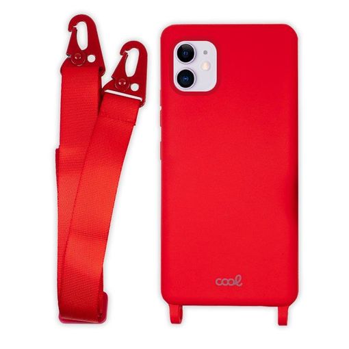 Carcasa COOL para iPhone 11 Cordón Liso Rojo