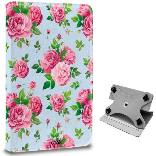 Funda Ebook / Tablet 8 pulgadas Liso Rosa Giratoria