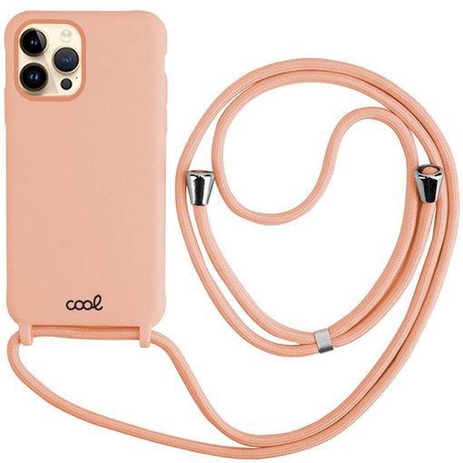 Funda Carcasa con Cordón Rosado Para IPhone 12 / 12 Pro / 12