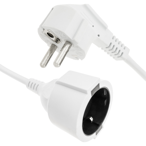 Bematik - Prolongador De Cable Eléctrico Schuko Macho A Hembra De 10 M  Blanco Ch00400 con Ofertas en Carrefour