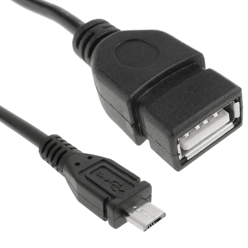 Cable OTG MicroUSB con alimentación para SmartPhones y Tablets - Cablematic