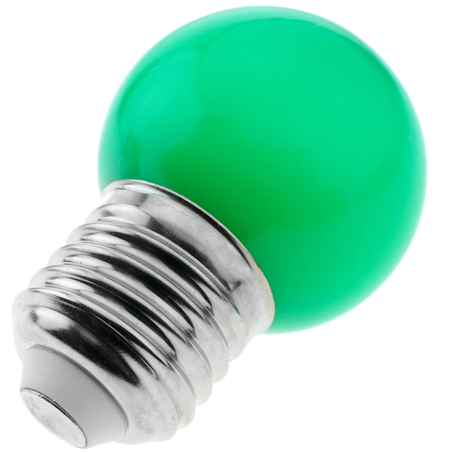 Bombilla LED bajo consumo de luz cálida con 230VAC 5 W E27 G45