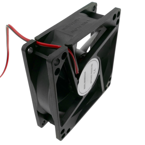 VENTILADOR 12V 80X80X25 CON COJINETE DE FRICCION