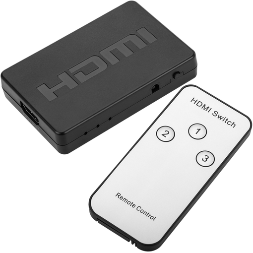 Switch HDMI 3x1 puertos / Selector de 3 entradas 1 salida soporta