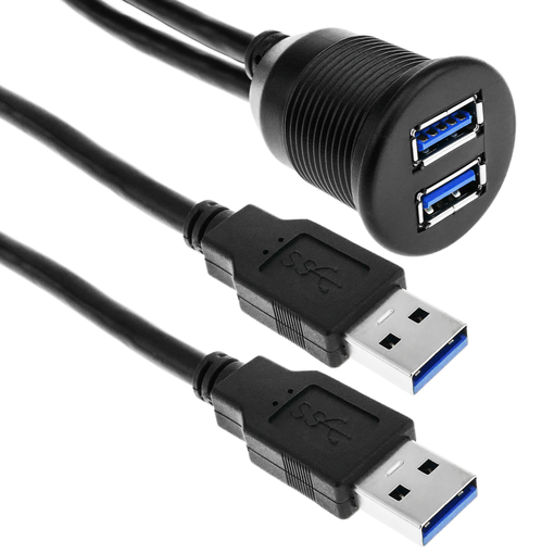 Conector usb 3.0 tipo a macho a conector usb 3.0 tipo a hembra