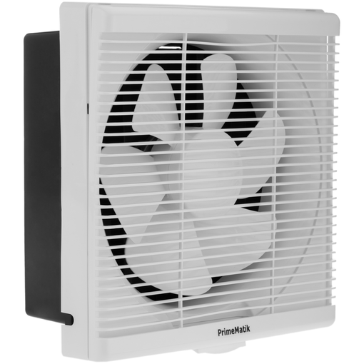 Ventilador de escape, Extractor de aire 224x224 mm, con rejilla y válvula  antirretorno con salida a 90 grados extraplano - Cablematic