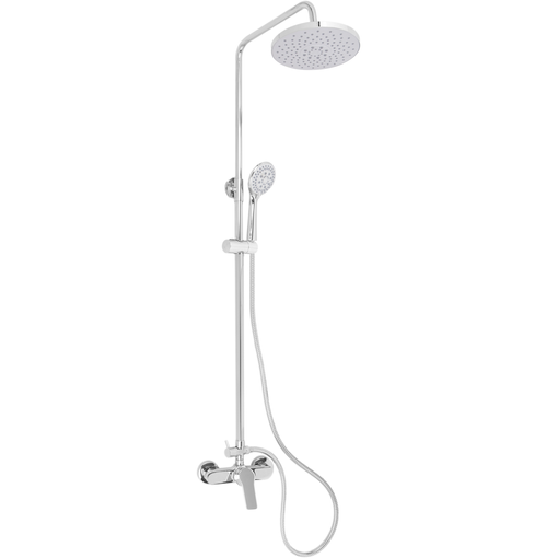 Primematik - Columna De Ducha Telescópica Cromada Con Grifo Mezclador  Monomando, Rociador Superior, Alcachofa De Mano Y Flexo Ks23500 con Ofertas  en Carrefour