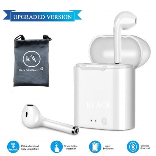 Auriculares Bluetooth I7 Klack® Universal - Blanco