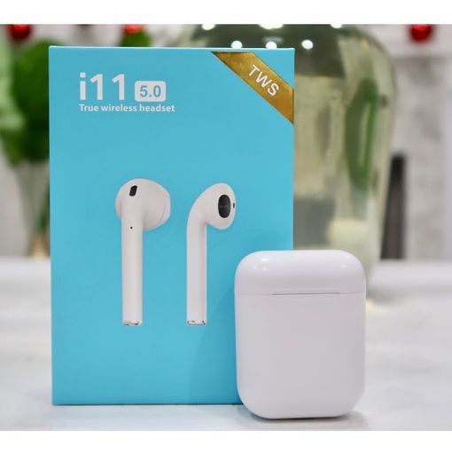 Auriculares Inalámbricos Bluetooth con Micrófono y Caja de Carga - I11  KLACK, Intraurales, Bluetooth, Blanco