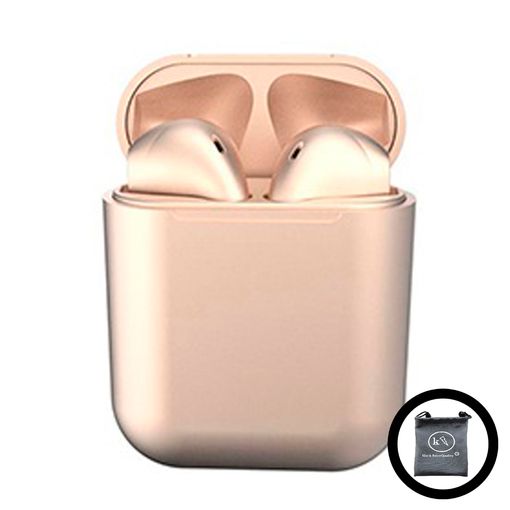 Auriculares Inalambricos Bluetooth Inpods i12 Rosa - Qube Box