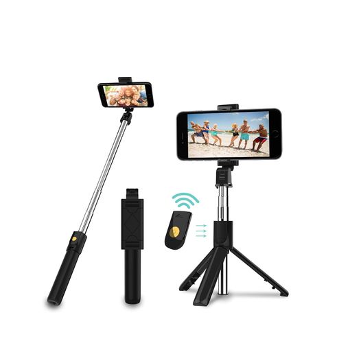 Palo Selfie Para Móvil 2 En 1 Trípode Con Conexión Bluetooth Extensible Para  Smartphone Con Disparador Obturador con Ofertas en Carrefour