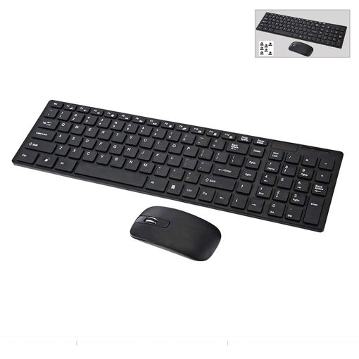 Teclado Y Raton Inalambrico Usb Ultra Fino Wireless Para Pc Ordenador  Universal con Ofertas en Carrefour