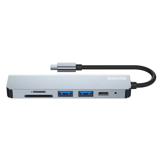 Hub Usb Tipo-c 8 En 1 Con Carga Rápida, Ethernet, Hdmi, Sd/tf, Tipo C, 3.0  Smartek con Ofertas en Carrefour