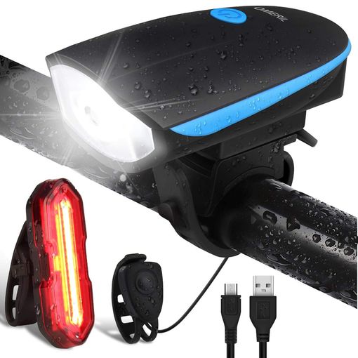 Luz De Bicicleta, Luz De Bicicleta Súper Brillante De Altos Lúmenes, 6+4  Modos USB Recargable Juego De Luces Delanteras Y Luces Traseras Para  Biciclet