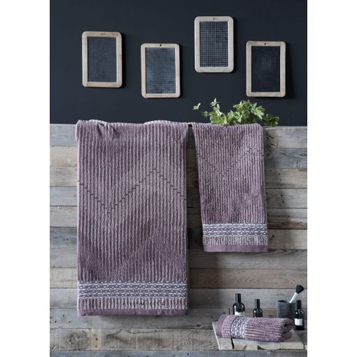 Set De Sábana De Ducha 3 Toallas Cantabrico Vino / Topo Jacquard Algodón  500 Gramos con Ofertas en Carrefour