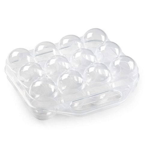 Hueveras De Plastico Con Asa, Turquesa, 19,5 X 18 X 7 Cm (pack 12