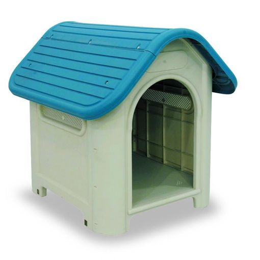 Caseta para perro 7house exterior blanco/gris 92x87x91 cm