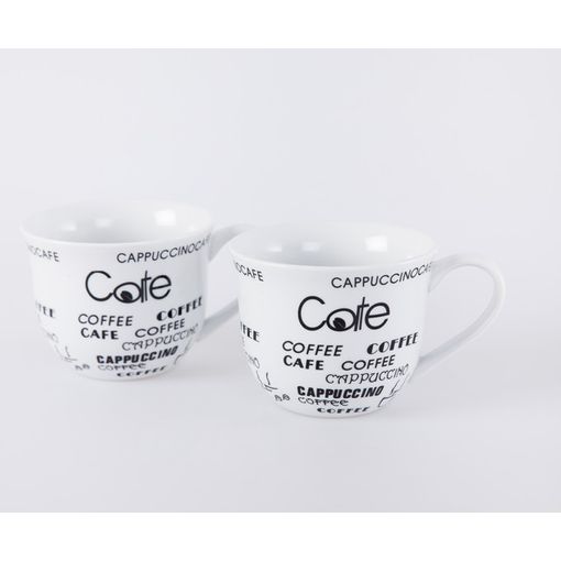 Set De 2 Tazones De Desayuno Mug 500ml. con Ofertas en Carrefour