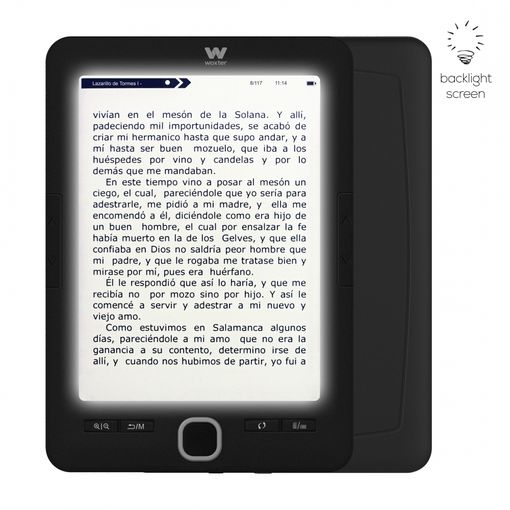 Libro Electrónico Woxter Scriba 195 Paperlight Black Con Pantalla  Retroiluminada con Ofertas en Carrefour