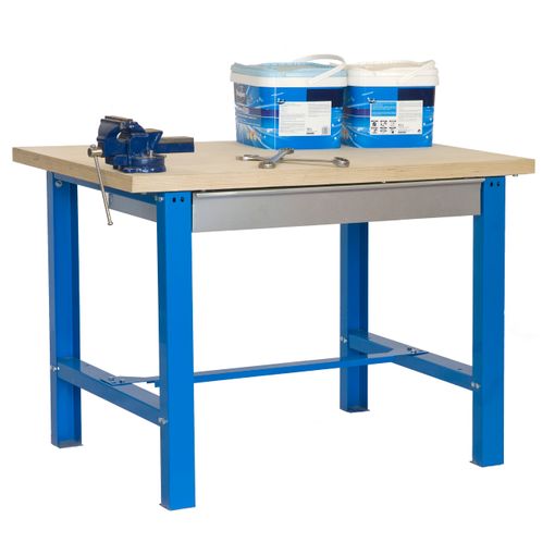 Banco De Trabajo Industrial Bt6 Box Plywood 1800 Azul/madera 865x1800x750  Mm con Ofertas en Carrefour