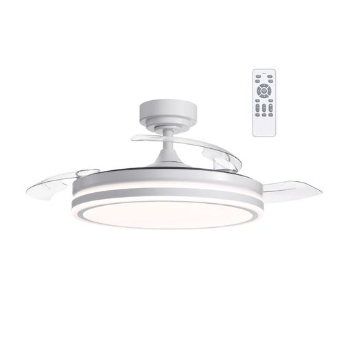 Ventilador LED con aspas plegables Oroel Níquel CCT (45W)