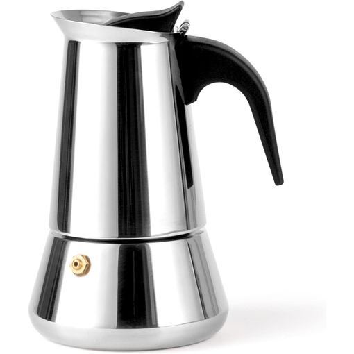 HO2 HOME PARIS® Cafetera italiana 4 tazas (240 ml) - Cafetera Moka de  cristal y acero inoxidable - Compatible con placas de  inducción/gas/cerámica/eléctrico - Cepillo y juntas de silicona :  : Hogar