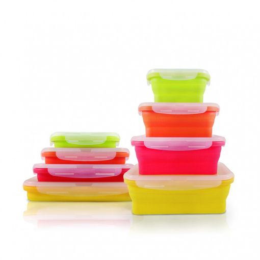 Fiambrera tupperware de silicona para comida, tupper para conservación de  alimentos, 800 ml de capacidad, fiambrera