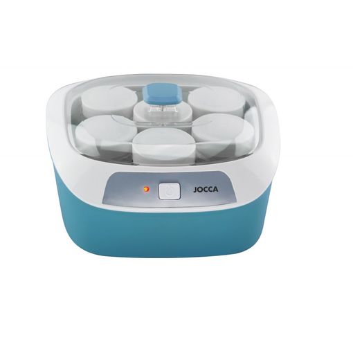 Homcom Yogurtera 20w 1,26l Con 7 Tarros De Cristal De 180 Ml