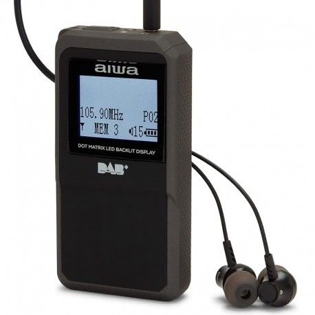 Mini Radio - Mini radio de bolsillo Aiwa R-22 AIWA, Negro