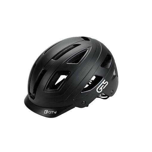 Casco de ciclismo unisex con luz trasera blanco mate