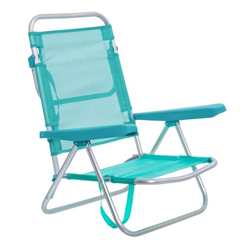 Silla de Playa Cama Plegable Solenny Reclinable con Respaldo Alto