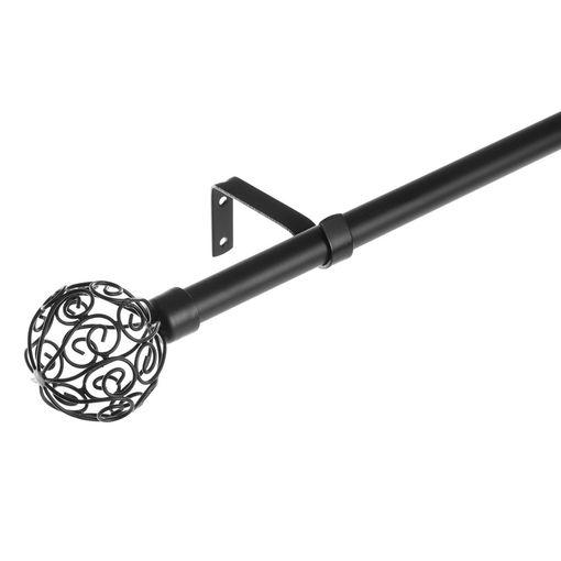 Barra Cortina Extensible Negra De Metal De 120 A 210 Cm con Ofertas en  Carrefour