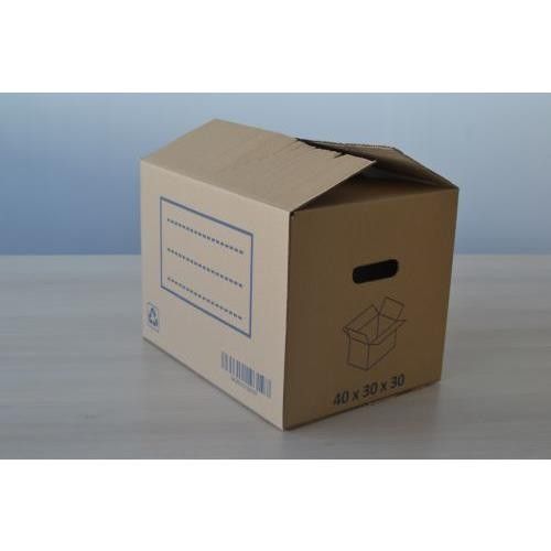 CAJA CARTON MUDANZA ASA TROQUELADA 40X30X30 80020