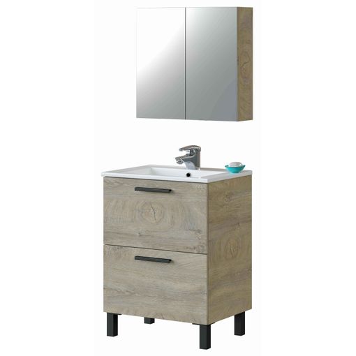 Mueble Columna De Baño Con 2 Puertas Y 1 Cajón con Ofertas en Carrefour