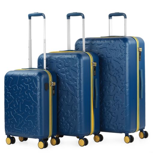 Juego De 3 Maletas De Viaje Trolley Blandas De Poliéster Eva, Extensibles  701000 Azul Vaqu con Ofertas en Carrefour