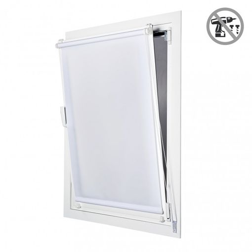 Estor Plegable Transparente, Easy, A Medida, Crema de vainilla