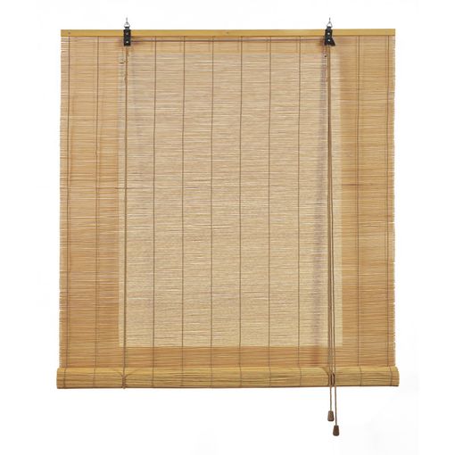 Estor De Bambú, Estores Enrollables De Bambú Natural Marrón Claro, 120 X  175cm con Ofertas en Carrefour