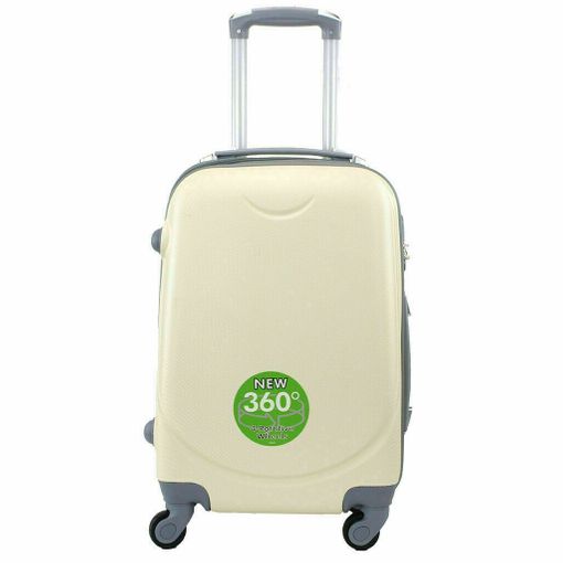 Maleta Grande 4 Ruedas 360º 76cm X 32cm X 50cm Para Viajar Viaje Beige