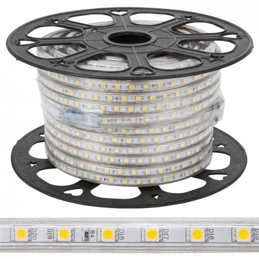 Tira led rgb a 220v smd5050 60leds/metro 10w/m