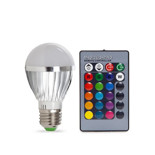 Bombilla Led E27 3w Rgb Mando A Distancia 40.000h [kd-105e273w] con Ofertas  en Carrefour