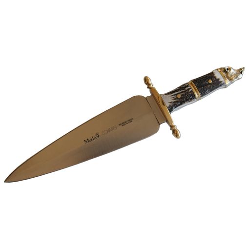 Cuchillo Enterizo De Caza Muela Elk Elk-14r.i, Puño De Madera Prensada  Coral, Hoja De 14 Cm, Peso 145 Gramos + Tarjeta Multiusos De Regalo con  Ofertas en Carrefour